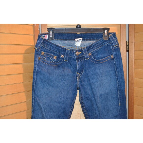 True Religion Low Cut Lizzy Crop Y2K Designer - Picture 3 of 7